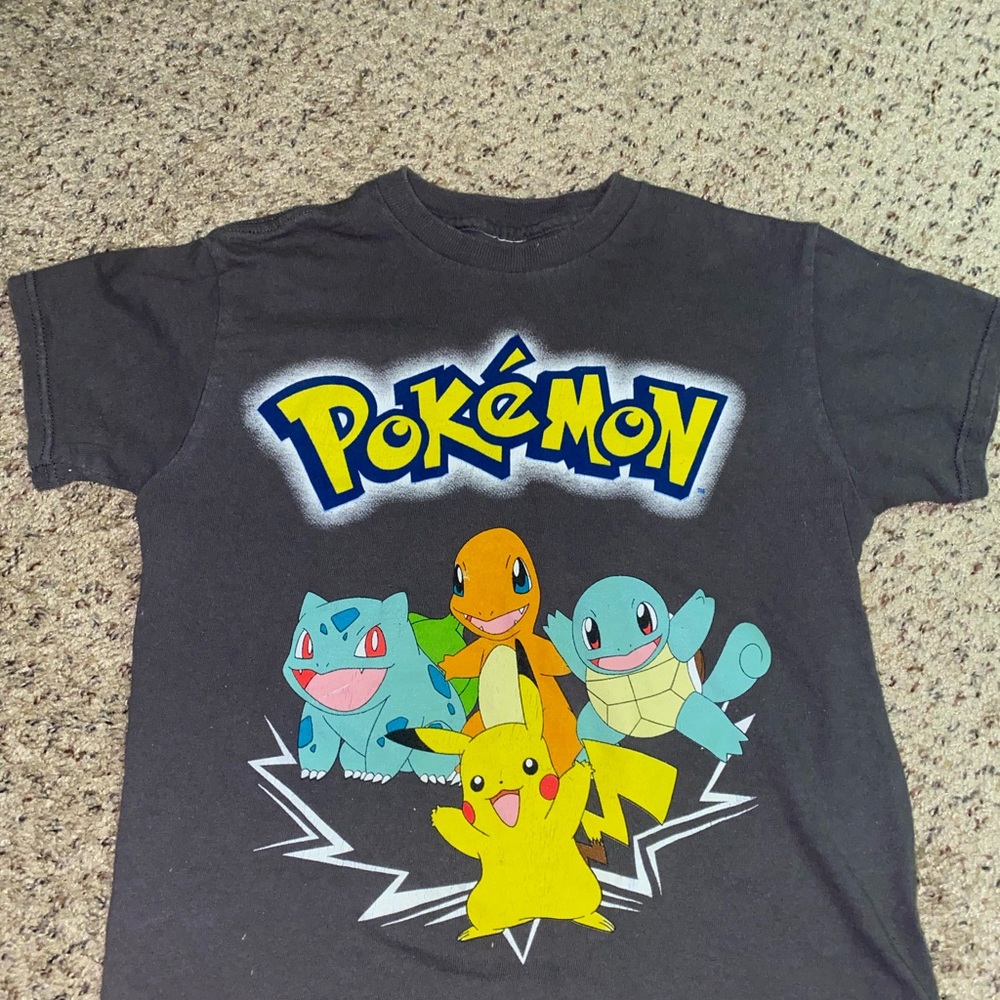 Kids Graphic Tee - Charcoal